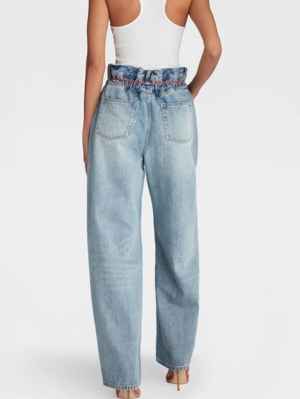 KBB by KAHLANA Women's Barrel Leg 'The Paper Bag Jean' - Light - Picture 2 of 4